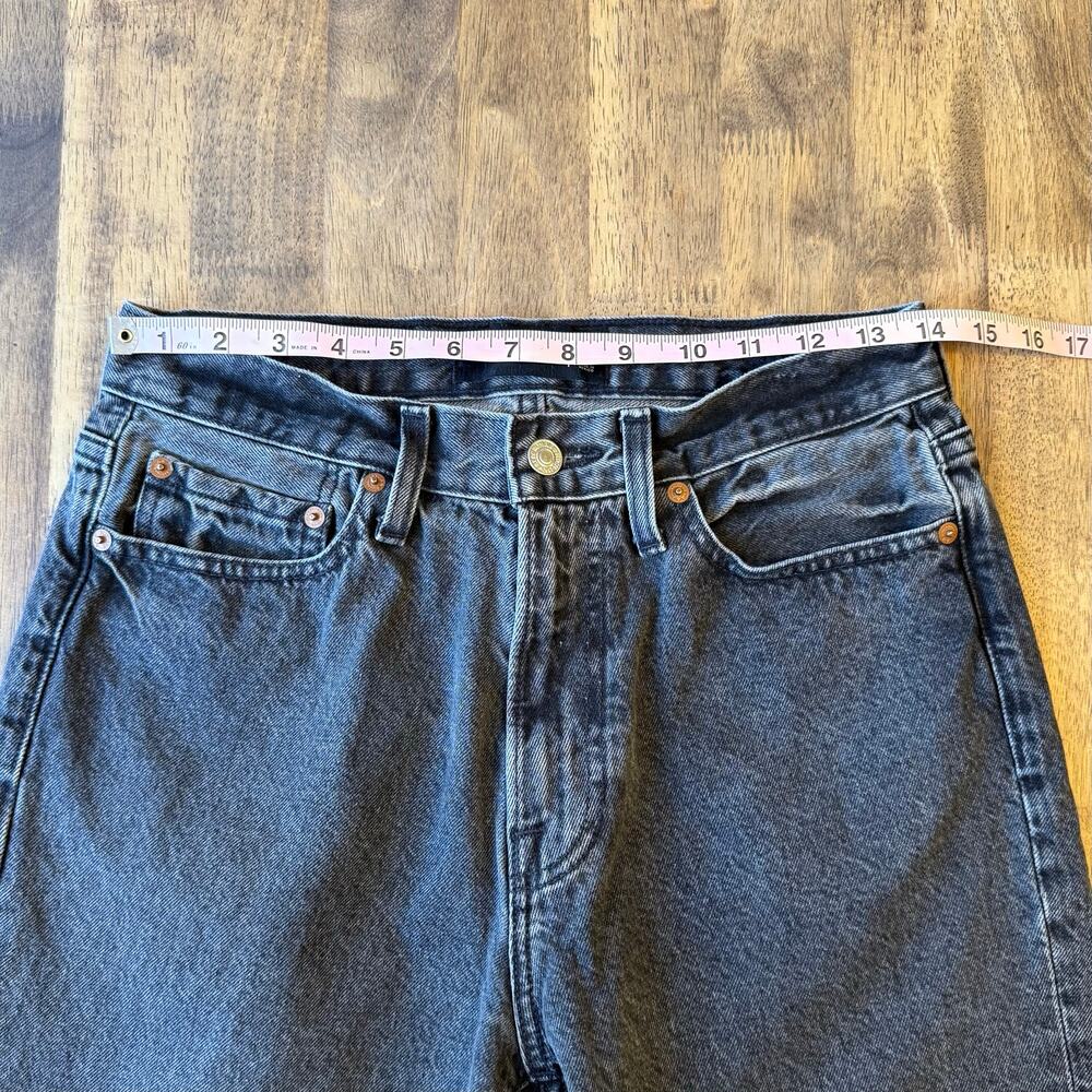 Abercrombie & Fitch Jeans Loose Authentic Rigid Denim High Rise Black Women’s 29 - Picture 3 of 9